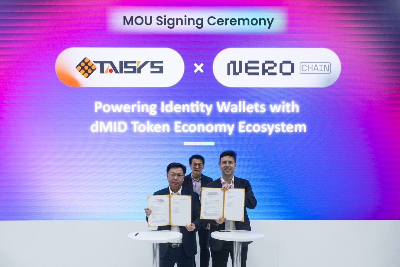 Taisys x NERO Chain MOU Signing Ceremony at MWC Barcelona
